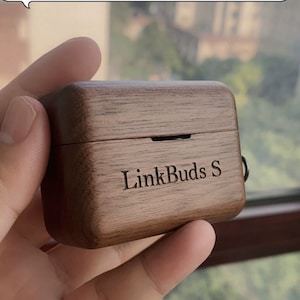 Personalisierte Sony LinkBuds S Holz Kopfhörer Fall, Earpods Abdeckung mit Schlüsselbund, Geburtstagsgeschenk, Valentinstag Geschenk