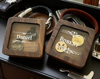 Groomsmen Cufflinks, Groomsmen Gifts, Personalized Cufflinks for Men, Best Man Gift, Groomsman Proposal, Custom Cufflinks & Box Set