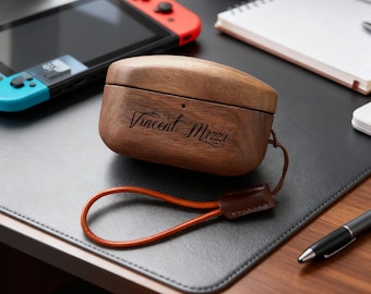 Custom Sony Wood Headphone Case for WF-1000xm5xm4,  Earpods Cover with Keychain, Birthday Gift, Gift for Him/Her