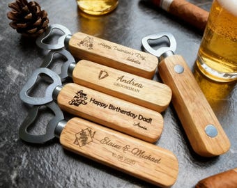Apribottiglie magnetico in legno per birra, bomboniere Save the Date per gli ospiti in grandi quantità