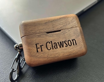 Personalized  Sony LinkBuds S Wood Headphone Case, Earpods Cover with Keychain, Birthday Gift,Valentine's Day Gift