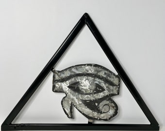 Egyptian Eye of Horus Metal Art, Handmade, Welded Metal, One of a kind!