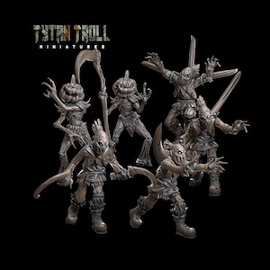 6PC Scarecrow Bundle DnD, Dungeon and Dragons, Miniature Army for Table Top Games, Pathfinder, Wargames, TytanTrollMiniatures