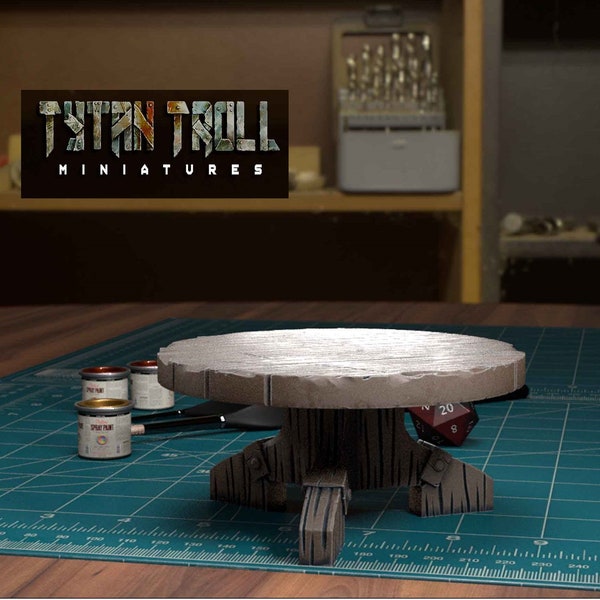 Miniature Table, DnD Miniature Scatter for Table Top Games, Pathfinder, Wargames, Miniatures By Tytan Troll