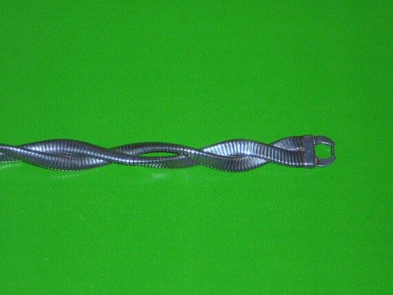 Signed Forstner Sterling Silver Double Snake Chai… - image 6