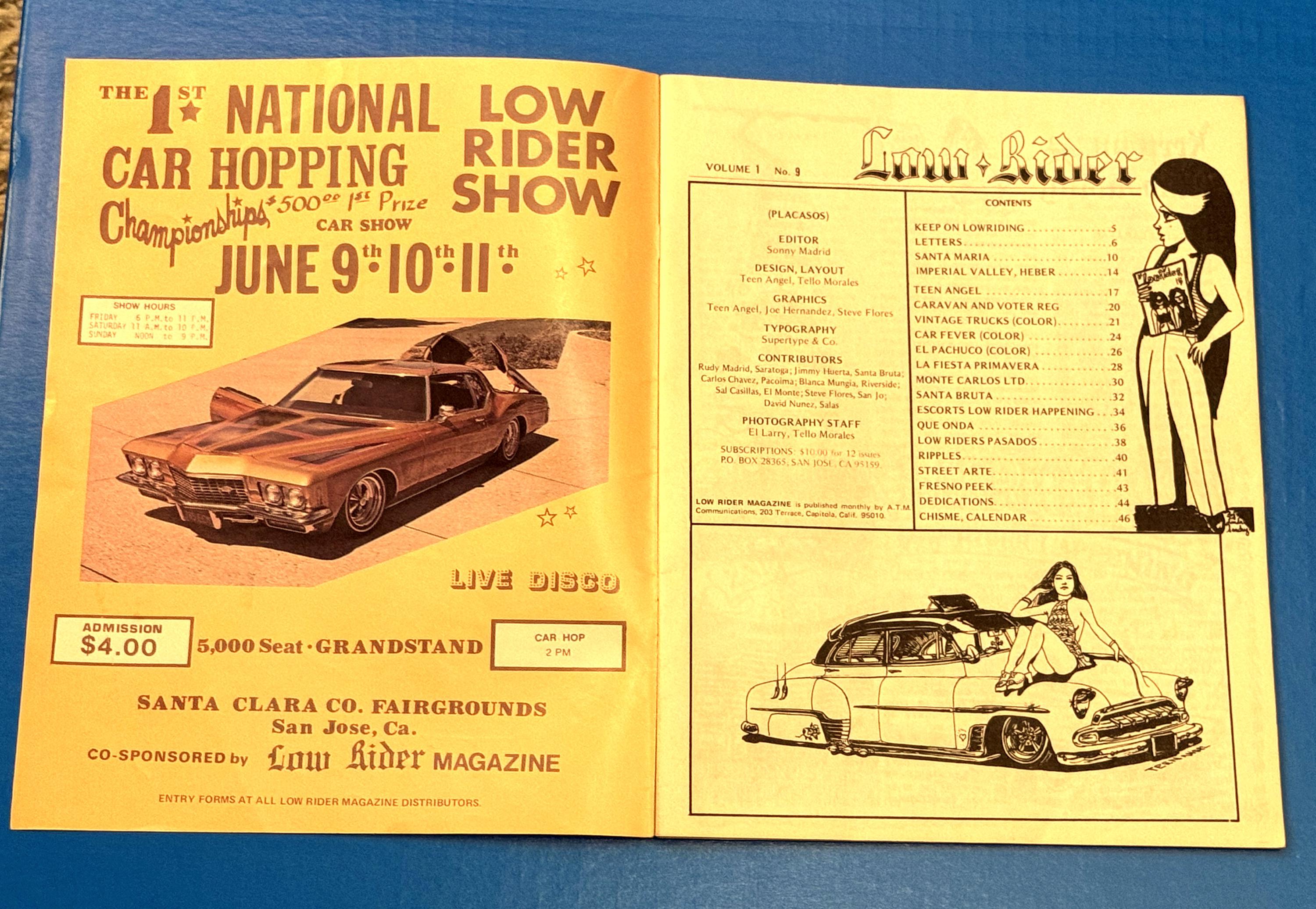 Rare 1978 LOW RIDER Magazine, Volume 1 NO. 9, Chicano/cholo Memorabilia ...