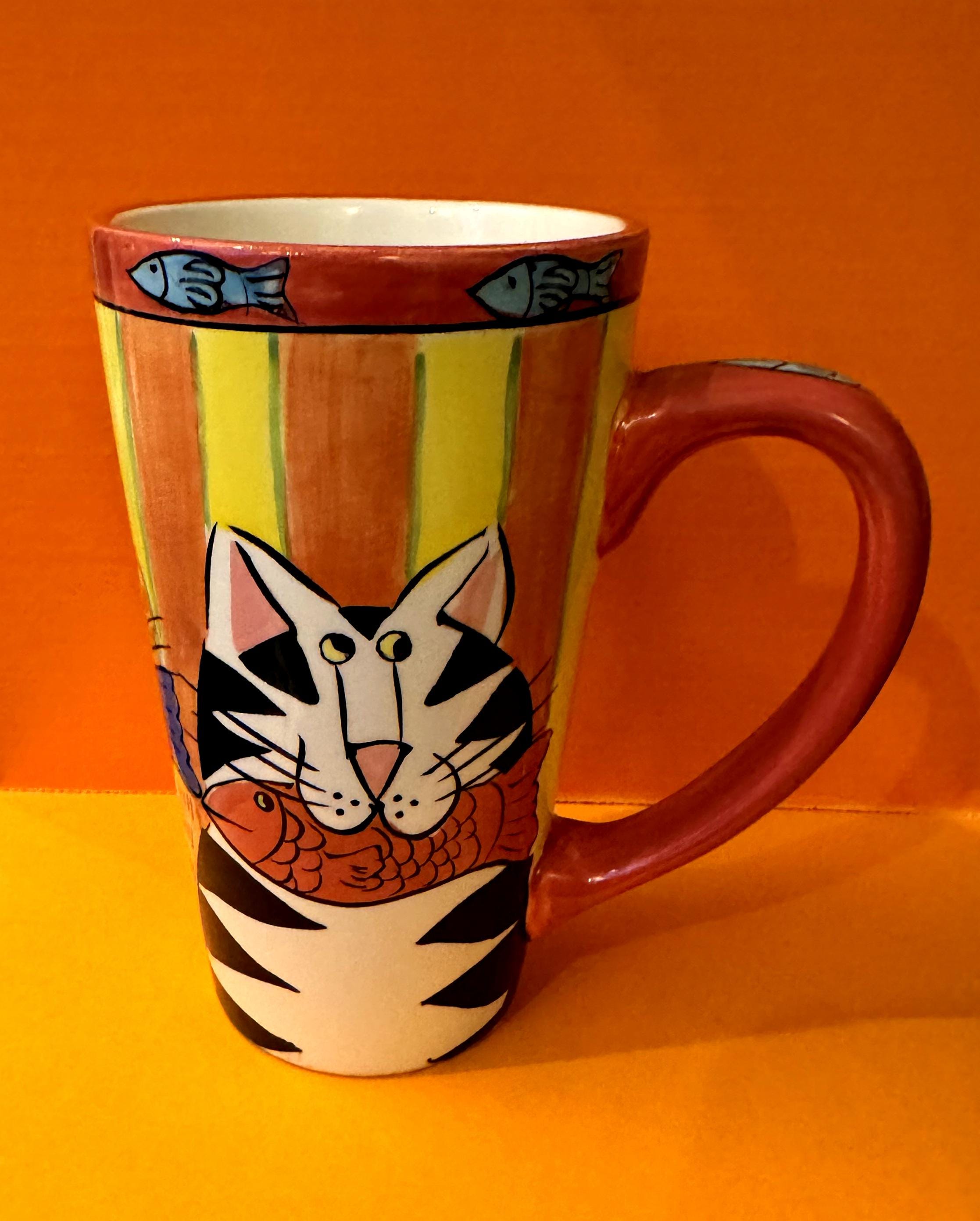 CANDACE REITER CATZILLA Collection 'fish in Mouth Cats