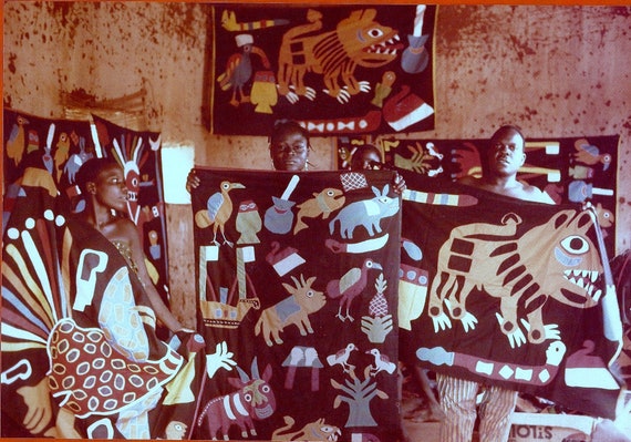 1960's AFRICAN APPLIQUE - From Benin, West Africa (formerly