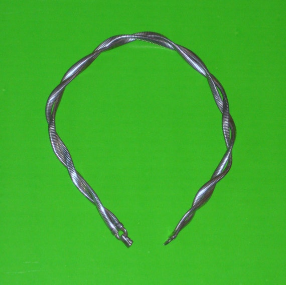 Signed Forstner Sterling Silver Double Snake Chai… - image 7