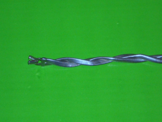 Signed Forstner Sterling Silver Double Snake Chai… - image 5