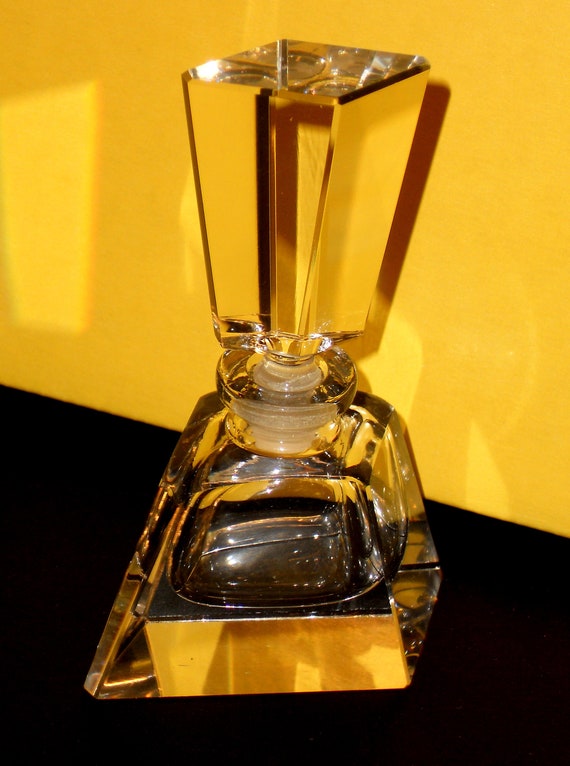 1930's Art Deco  CRYSTAL PERFUME BOTTLE - Mint Co… - image 7