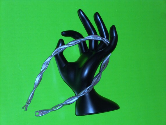 Signed Forstner Sterling Silver Double Snake Chai… - image 4