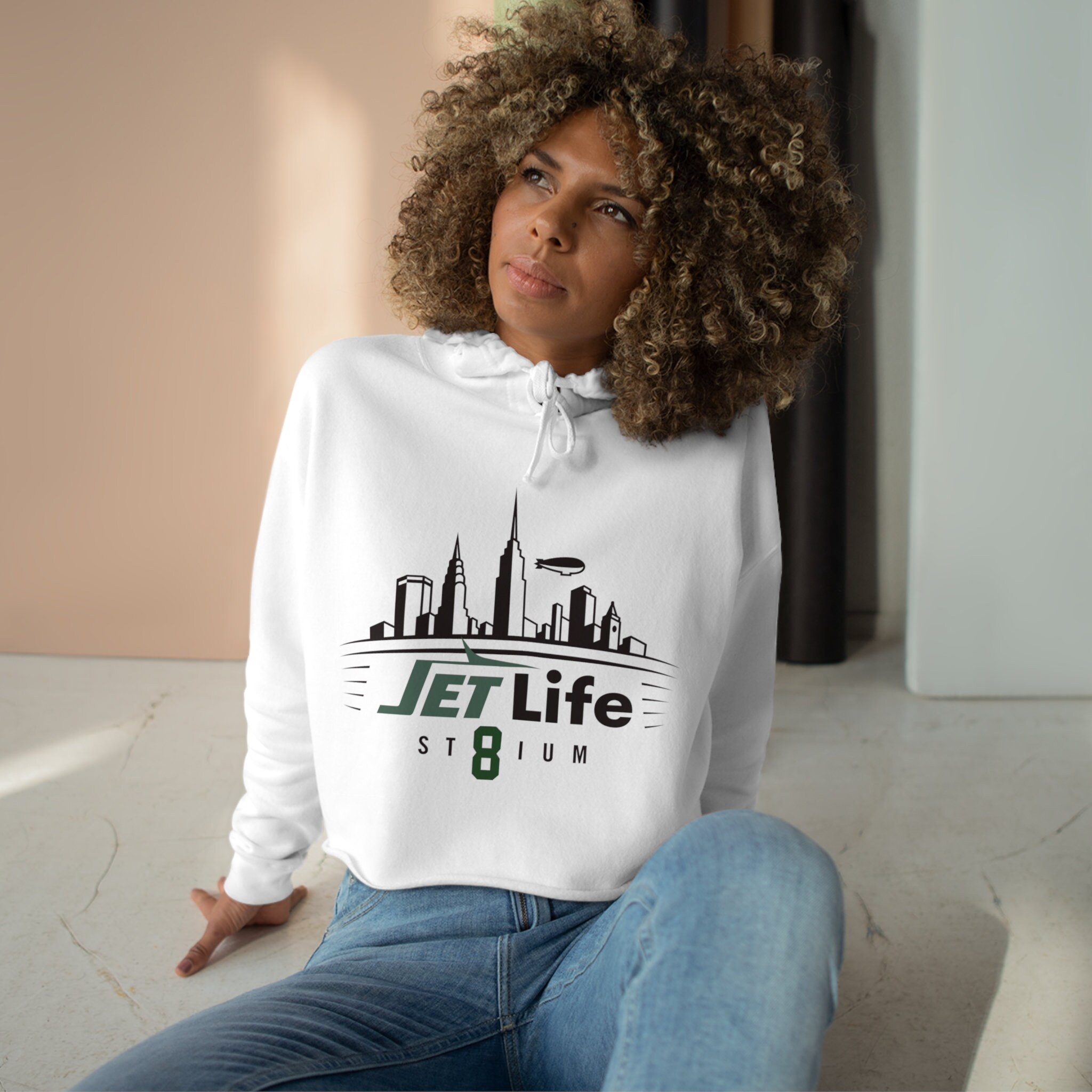 Jetlife Stadium Crop Hoodie - Etsy