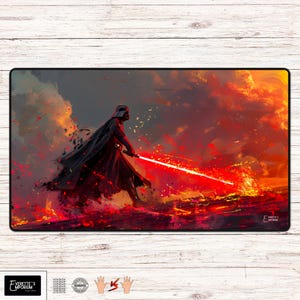 Crush the Rebellion - Tapis de jeu SWU - 61 x 40 cm ou 91 x 35 cm - Tapis de jeu de société TCG, tapis de jeu de cartes ou tapis de bureau