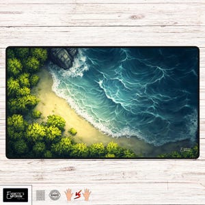 Island - MTG-speelmat - 24" x 14" of 31,5" x 15,5" inch - bordspelmat, kaartspelmat of bureaumat