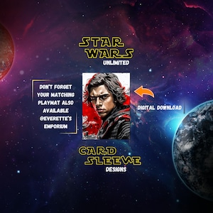 Fundas Star Wars: Unlimited TCG - Ilustraciones descargables, Kylo