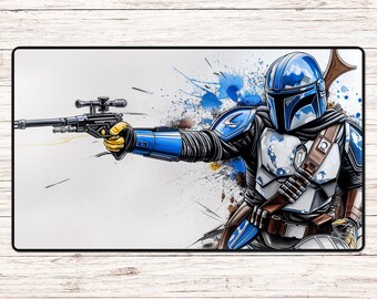 Lone Wolf - SWU Playmat - 24"x14" or 31.5"x15.5" - Board Game TCG Mat, Card Game Mat or Desk Mat