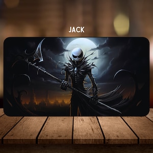 Jack, Prince of Nightmares - TCG Playmat - 22" x 12" polegadas - Tapete para jogos de tabuleiro ou cartas