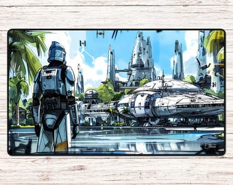 Security Complex - Tappetino da gioco o da scrivania TCG (24" x 14" o 31,5" x 15,5")