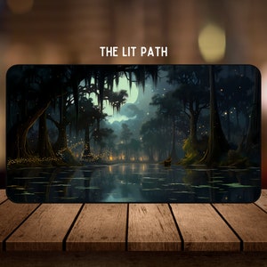 The Lit Path - TKG Playmat - 56cm x 32cm Playmat - Brettspiel oder Kartenspiel Matte