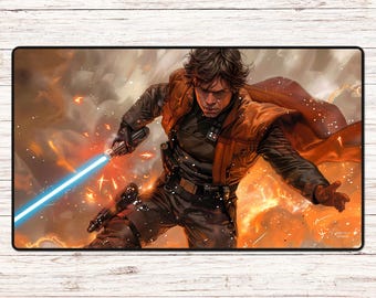 Hope of the Galaxy - SWU Playmat - 24"x14" or 31.5"x15.5" - Board Game TCG Mat, Card Game Mat or Desk Mat