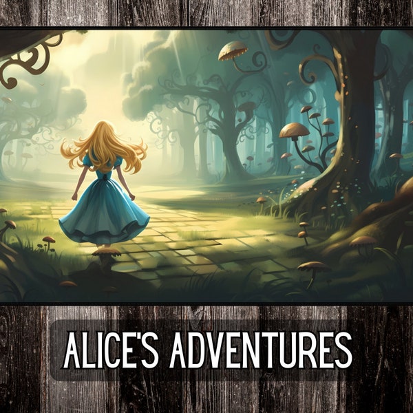 Tapis de jeu Lorcana JCC Les aventures d'Alice - 22 x 12