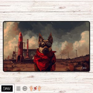Man&#39;s Best Friend - MTG Playmat - 24&quot; x 14&quot; or 31.5&quot; x 15.5&quot; inches - Board Game Mat, Card Game Mat or Desk Mat