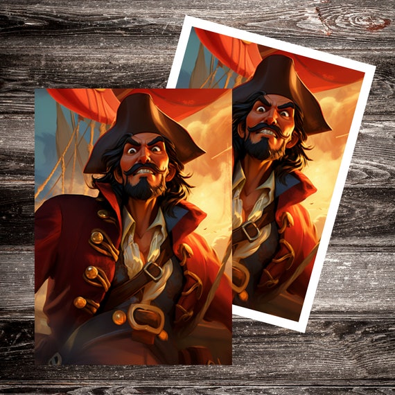 Lorcana Card Sleeve Artwork Captain Hook