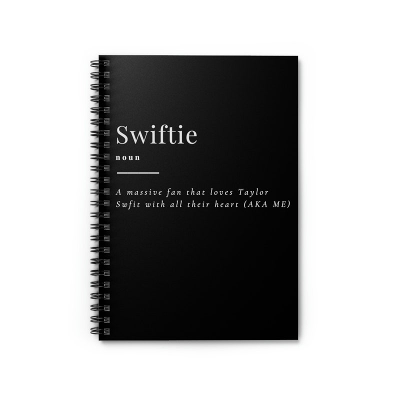 Swiftie Definition Notebook Eras Tour Swifties Spiral Etsy