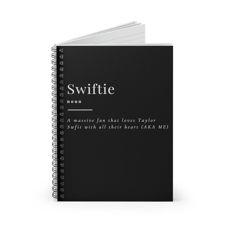 Swiftie Definition Notebook Eras Tour Swifties Spiral Etsy