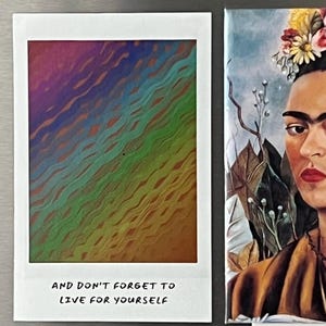 Rainbow Fridge Magnet Positive Affirmation Polaroid Rainbow Pride Mental Health Refrigerator Magnets Motivational Encouragement Quote