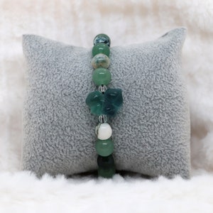 Handmade Crystal Bulbasaur Charm Bracelet