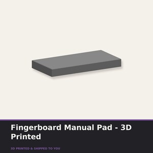 Fingerboard Manual Pad - 3D Printed Weighted Flat Box - Fingerboard Park Obstacle - Tech Deck Ramp