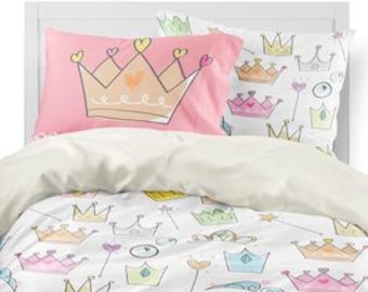 Decoración de dormitorio de princesa, dormitorio de princesa, edredón de princesa, ropa de cama de princesa, juego de cama de princesa, decoración de habitación de princesa, ropa de cama de niñas, niñas