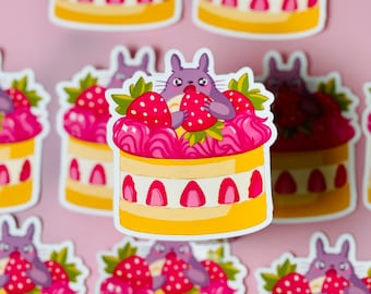 Pegatina Kawaii, impermeable, fan art, pegatina de anime, pegatina linda, pegatina de pastel, poner en el cuaderno, computadora portátil, botella de agua