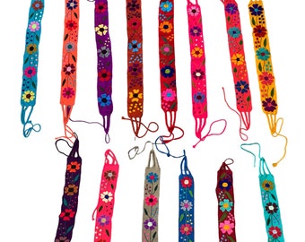 Beautiful Coloful  Hand Embroidered Belts Sash / Cintos - Fajas Coloridas Bordado a Mano fajas