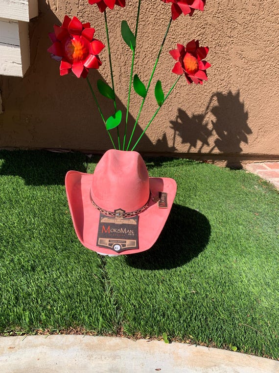 Pink Felt Western Cowboy Hat With an Elastic Sweat Band for  display picture 3