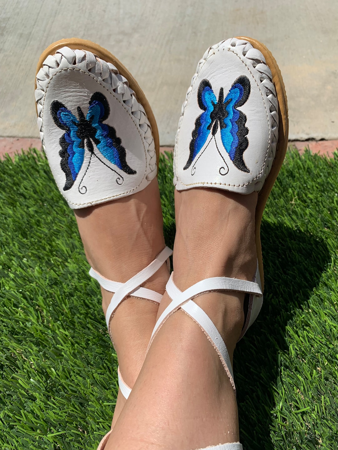 huaraches con girasoles