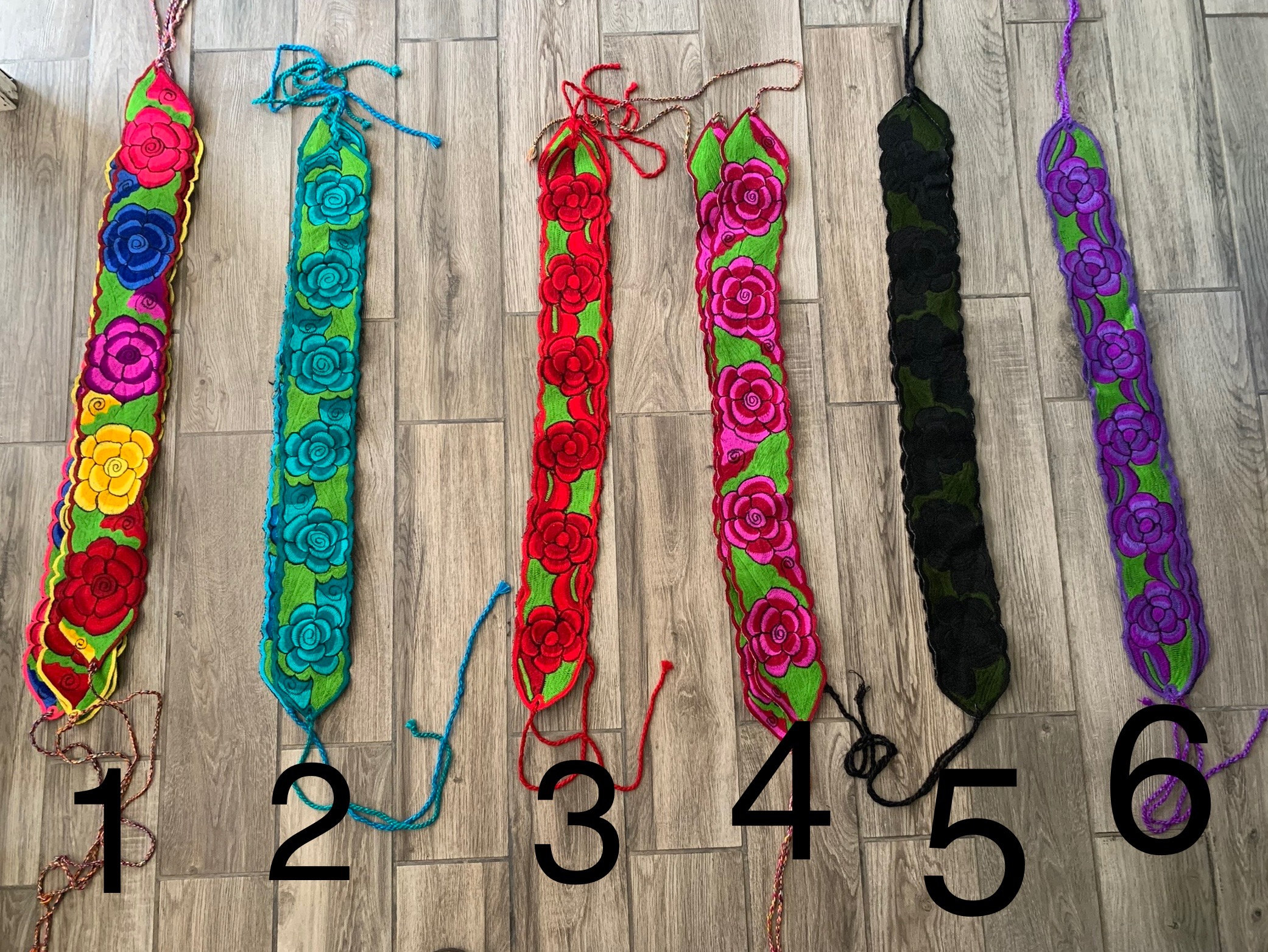 Cinturón Bordado Mexicano Cinturón Tradicional Mexicano