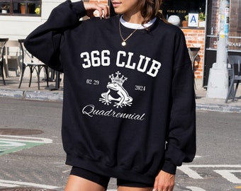 T-shirt club 366 schrikkeljaar, verjaardagsshirt 29 februari