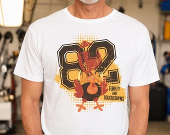 Touchdowns Turkey Thanksgiving-voetbalshirt, Game Day-T-shirt