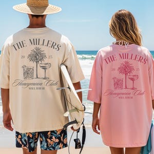 Custom Honeymoon Club Shirt Comfort Colors Couples Honeymoon Vacation T-shirts Mr and Mrs Tee Just Married Shirt Honeymoon Gift For Newlywed