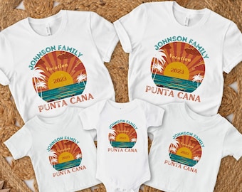 Matchande tröjor för familjesemester i Punta Cana 2023