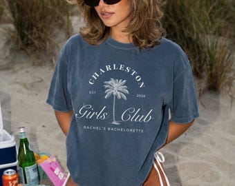 Custom Charleston Bachelorette Shirts – Coastal Girls Trip Comfort Colors® Tees