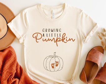 Growing A Little Pumpkin Shirt Fall Maternity Sweater Pregnancy Thanksgiving Shirt Fall Pregnancy Announcement Gift Pregnancy Reveal Shirt