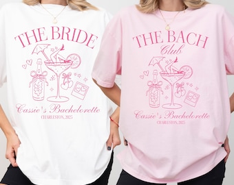 Personalized Bachelorette Party Shirt: The Bach Club, Bridesmaid Gift