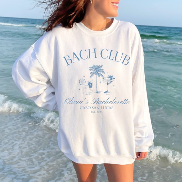 Cocktail Club Sweatshirt Cabo San Lucas Bachelorette Shirt Last Toast On The Coast Custom Luxury Bach Merch Beach Bachelorette Party Gifts