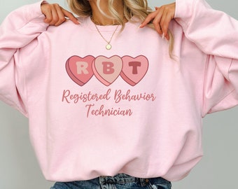 ABA Valentines Day Camisa RBT Valentines Sudadera Registrado Comportamiento Técnico San Valentín Regalo Análisis de Comportamiento Tecnología Estudiante VDay Tee