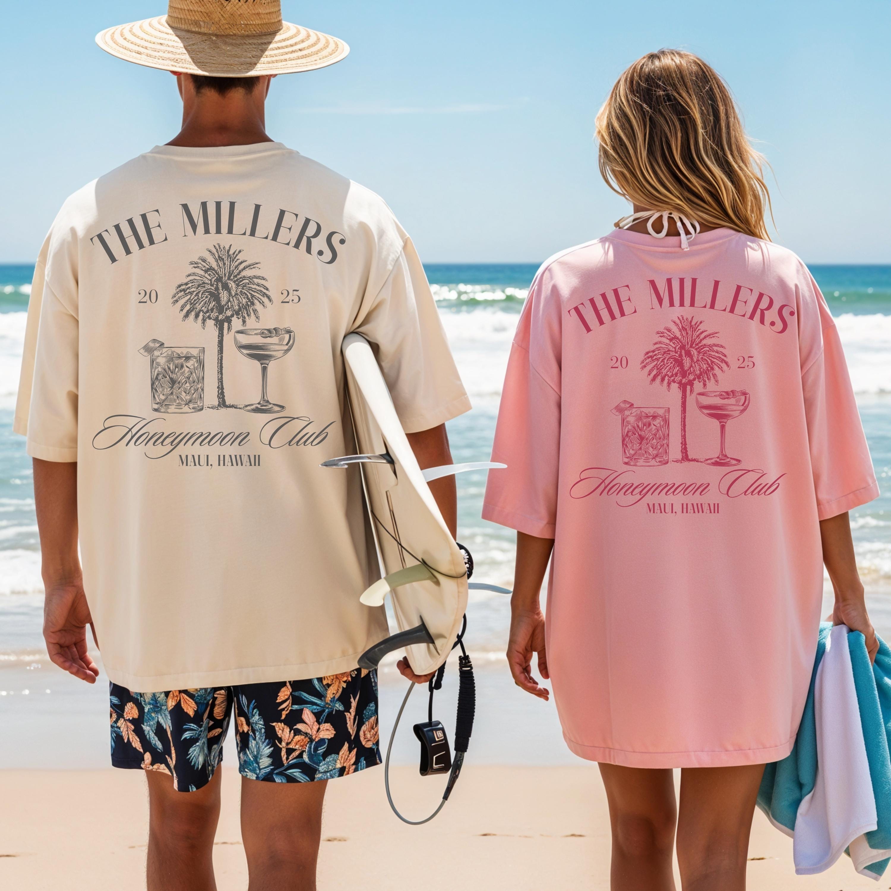 Custom Honeymoon Club Shirt Comfort Colors Couples Honeymoon Vacation T-shirts Mr and Mrs Tee Just Married Shirt Honeymoon Gift For Newlywed