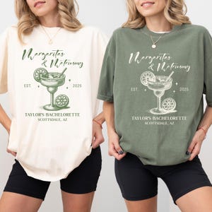 Margaritas and Matrimony Shirt Custom Final Fiesta Bachelorette Shirts Tequila Bachelorette Party Shirt Mexico Bachelorette Bridesmaid Favor